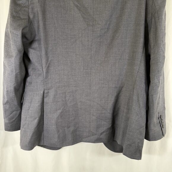 Jos A Bank 1905 100% Wool Blazer Men's 44 Grey Blue 2 Button Front Tailored Fit - Picture 10 of 10